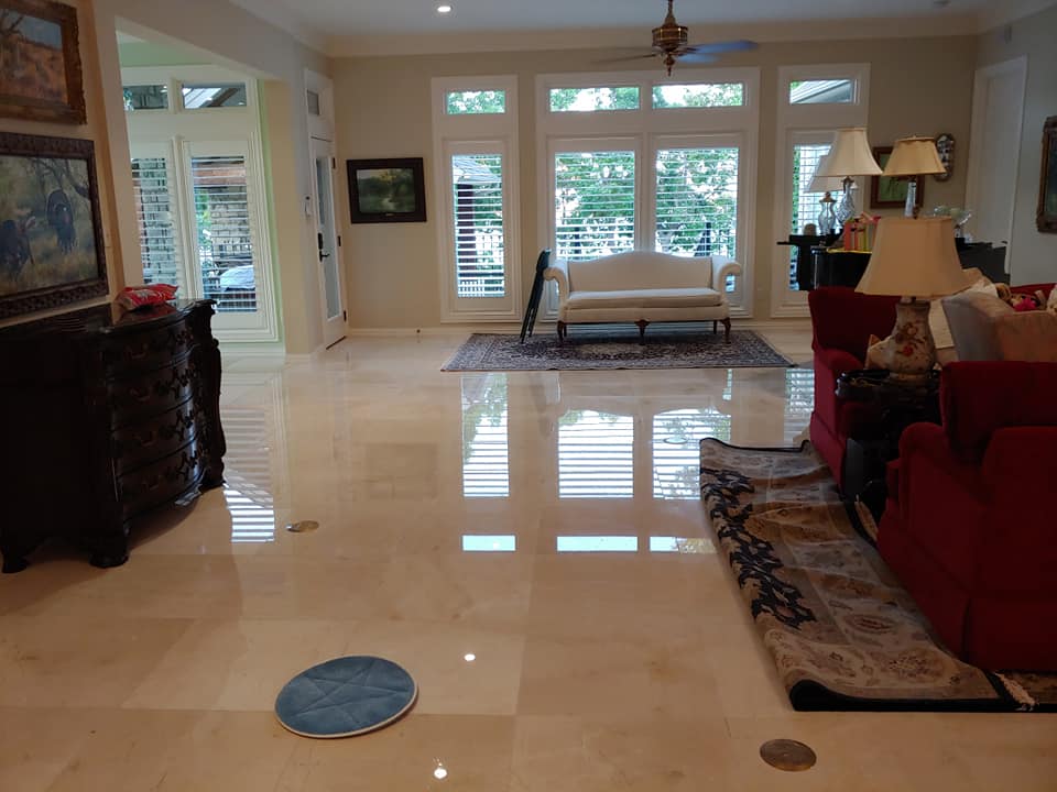 Granbury Marble Floor Polishing