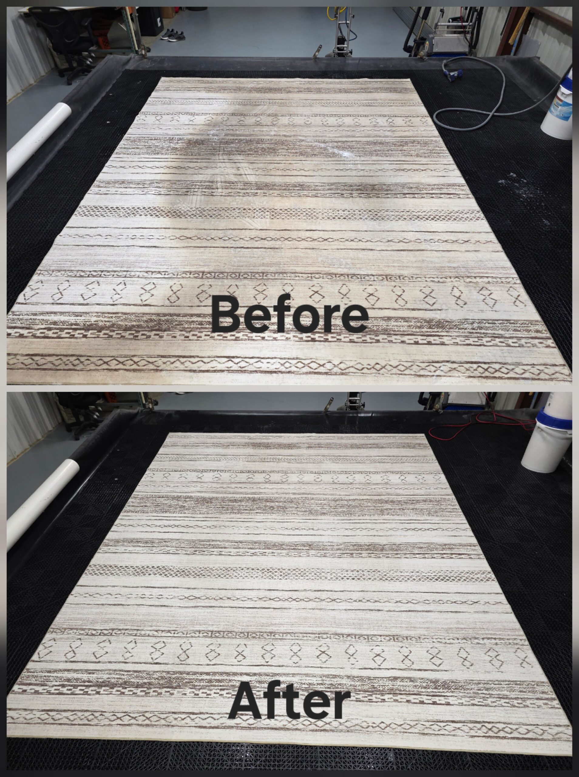 Rug Cleaning Before And After from Granbury Carpet Cleaning