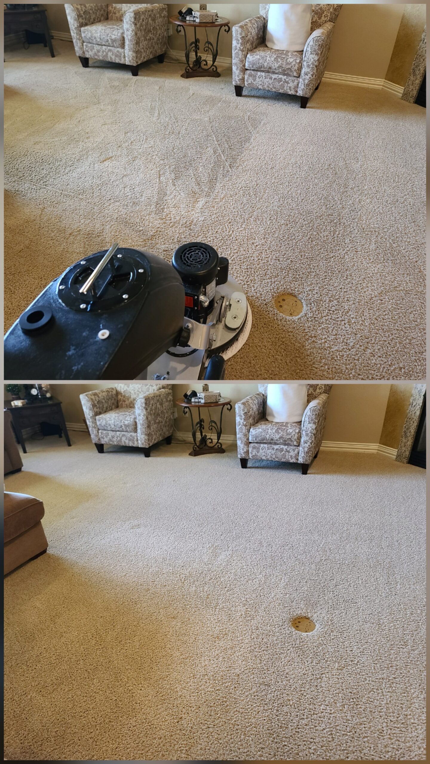 VLM carpet cleaning by Granbury Carpet Cleaning.
